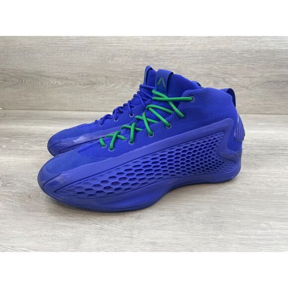 Adidas Anthony Edwards 1 Men's Sneaker Basketball Fabric 10 Blue Athletic Shoes - Picture 3 of 11